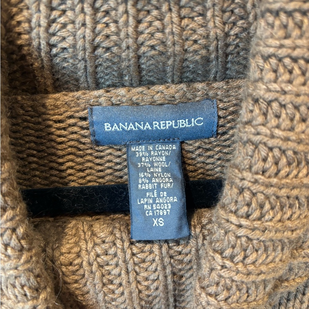 Banana Republic Brown Cowl Neck Sweater - Picture 3 of 4
